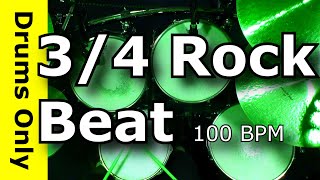 34 Drum Track  Rock 100 BPM [upl. by Neirrad]