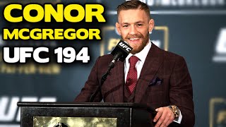 UFC 194 The Conor McGregor postfight press conference [upl. by Anoj]