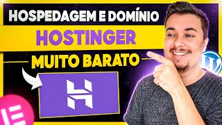 HOSTINGER HOSPEDAGEM DE SITE BARATA E DOMÍNIO  WORDPRESS E ELEMENTOR CRIAR SITE 2022 [upl. by Notsniw214]