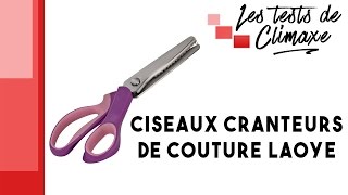 Test de ciseaux cranteurs de couture Laoye [upl. by Buckingham]