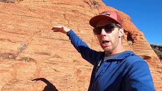 Geologist explains southern Utahs Navajo Sandstone and Moqui marbles at Snow Canyon State Park [upl. by Elleryt]