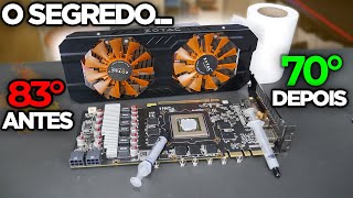 PLACA DE VÍDEO MUITO QUENTE O SEGREDO DE COMO REDUZIR A TEMPERATURA E PROTEGER SUA GPU [upl. by Notnerb27]