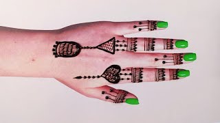 Easy Beautiful Back side Hand Mehandi Ka design  simple Stylish mehendi design Indian Mehndi design [upl. by Nerat824]