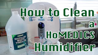 How To Clean HoMedics Warm amp Cool Mist Ultrasonic Humidifier  How to reset Clean alert light [upl. by Isle]