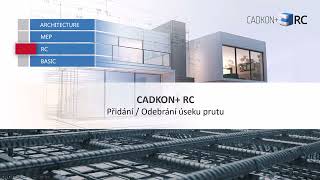 CADKON RC Přidání  Odebrání úseku prutu [upl. by Culosio707]