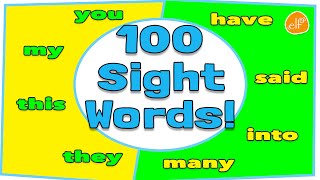 100 Sight Words Collection for Children  Dolch Top 100 Words by ELF Learning [upl. by Suzanne]