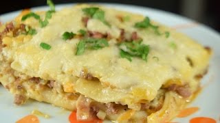 Como hacer Lasagna de carne molida [upl. by Elfstan60]