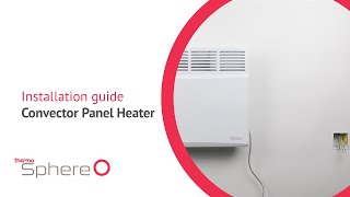 Electric convector panel heater installation [upl. by Hnad722]