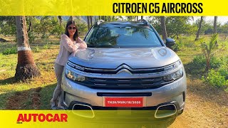 2021 Citroen C5 Aircross review  French revolution  First Drive  Autocar India [upl. by Aleakcim708]