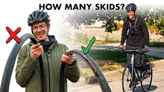 FIXIE SKID TEST  TOP 3 Tires for Fixed Gear Bikes [upl. by Vevine]