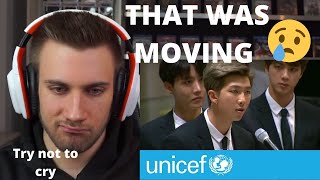 DAMNBTS speech at the United Nations  UNICEF  Reaction [upl. by Memory]