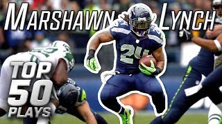 Marshawn Lynch Top 50 Most Astonishing Plays of AllTime  NFL Highlights [upl. by Thorrlow]