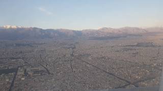 Landing in Tehran  complete view of Tehran and the mount Damavand [upl. by Meid547]