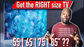 Whats the BEST TV Size for your room  TVs Explained [upl. by Ynogoham]