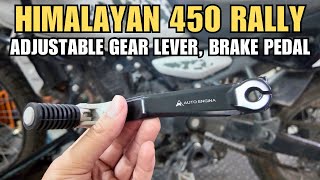 Auto Engina Adjustable Brake Pedal Gear Shifter For Himalayan 450 Worth Rs 18000 [upl. by Elleirbag]