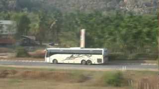 Volvo Bus Vs Train High Speed Action [upl. by Aley617]