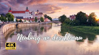 Neuburg an der Donau Germany Evening Walking Tour  4K 60fps [upl. by Rolecnahc]