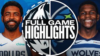 MAVERICKS at TIMBERWOLVES  FULL GAME HIGHLIGHTS  October 29 2024 [upl. by Olnek]