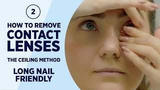 How To Take Out Contacts with Long Nails [upl. by Arevle643]