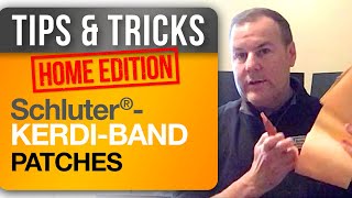 How to cut quick Schluter® KERDIBAND patches for Schluter®KERDIBOARD [upl. by Ahsets]