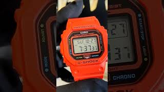 GSHOCK DW5600 ROJO review watch unboxing gshock [upl. by Enelav]