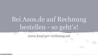 Wie bestellet man bei Asos auf Rechnung [upl. by Saalocin665]