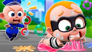 Baby Police Chase Thief  Baby Police Songs shorts kidssong PIBLittleSong [upl. by Atilamrac]