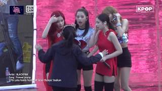 BLACKPINK  Forever Young Interrupted performance  LOTTE Family Concert D1 180622 [upl. by Imeon425]