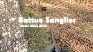 Chasse au SanglierSaison 20222023 2 Sangliers au même poste [upl. by Ataga]