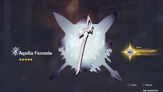 HOW TO GET AQUILA FAVONIA GENSHIN IMPACT [upl. by Suisyola]