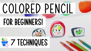 Colored Pencil Techniques for Beginners  Using Prismacolor Pencils [upl. by Rosenblast]