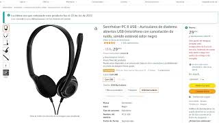 ¿Cómo suena la versión mejorada de los CASCOS DEL XOKAS SENNHEISER PC 8 USB en Amazon [upl. by Sandro]