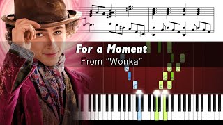 For A Moment from quotWonkaquot  Accurate Piano Tutorial with Sheet Music [upl. by Alinoel]