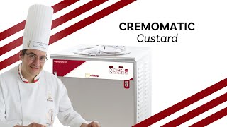 Roberto Lestani prepares Custard Cream with Cremomatic  Iceteam 1927 and Gambero Rosso [upl. by Madelin]