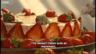 Strawberry Mousse Cake Recipe  Paul Hollywood [upl. by O'Connor]