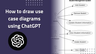 شرح رسم UML Use Case Diagram بواسطة ChatGPT بضغطة زر [upl. by Gray]