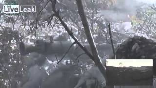 FSA Fires SPG 9 At Syrian Army Bunker [upl. by Ahmed438]