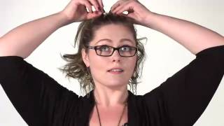 Easy updo hairstyle for Very Thick Hair Type [upl. by Sabanrab]