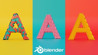 Create easy Stylized text with nodes in Blender  Blender 281 tutorial [upl. by Wahlstrom]