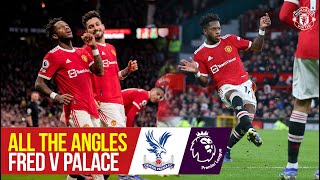 All the Angles  Freds super strike v Crystal Palace  Manchester United [upl. by Naillimixam]