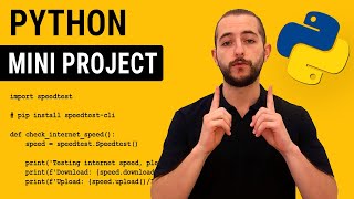 Internet Speed Test with Python  Min Project Breakdown [upl. by Jemimah388]