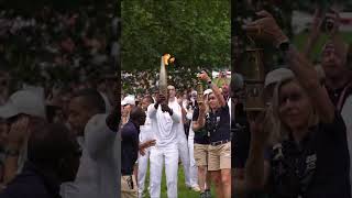 Olympic Torche Parc des ButtesChaumont  Paris 2024 [upl. by Bal]