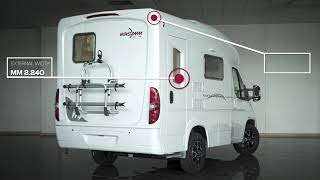 Wingamm Oasi 540  Small Motorhome Premium Camper under 6m 2 berth with fibreglass monocoque [upl. by Ylurt190]