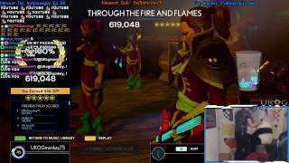 THROUGH THE FIRE AND FLAMES  100 FC  ROCK BAND 4  1ST EVER [upl. by Meridel737]