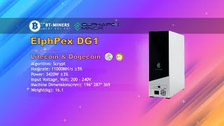 ElphaPex DG1 11GHs Litecoin amp Dogecoin Miner Setup [upl. by Lethia]