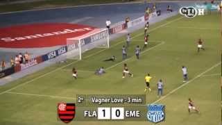 Flamengo 1 x 0 Emelec em HD  Copa Libertadores da América 08032012 [upl. by Bowlds927]