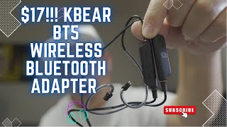 Kbear BT5 iem Bluetooth Wireless Adapter  Review [upl. by Eahsat]