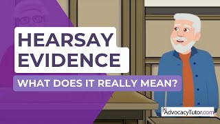 Hearsay The meaning of Hearsay Evidence [upl. by Maximo]