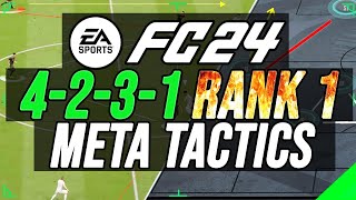 FC 24  4231 Rank 1 META Custom Tactics amp Instructions Post Patch Including Playerstyles Updates [upl. by Yenruoc816]