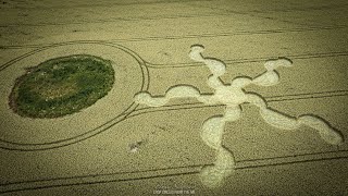 Crop Circle near Stonehenge  30 June 2024  Crop Circles From The Air [upl. by Beitris109]